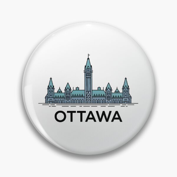 Item preview, Ottawa Skyline – Minimalist Travel Souvenir Design designed and sold by Paper Drip.