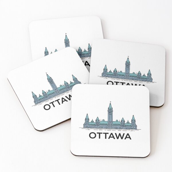 Item preview, Ottawa Skyline – Minimalist Travel Souvenir Design designed and sold by Paper Drip.