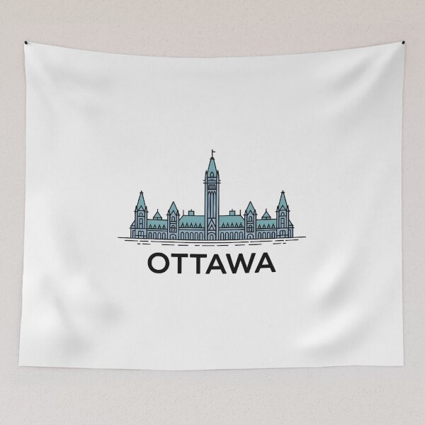 Item preview, Ottawa Skyline – Minimalist Travel Souvenir Design designed and sold by Paper Drip.