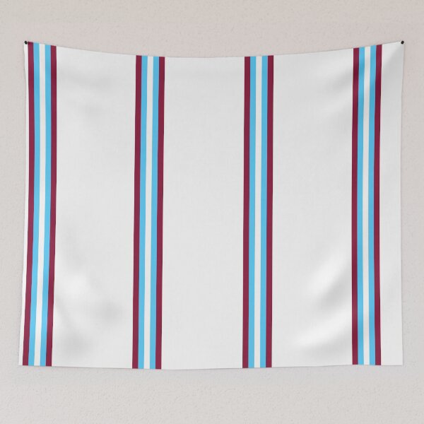 Item preview, Claret Blue and white Mod Racing Stripes fashion design designed and sold by ModSupporters.