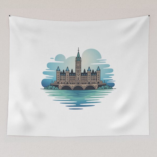 Item preview, Ottawa Skyline – Minimalist Travel Souvenir Design designed and sold by Paper Drip.