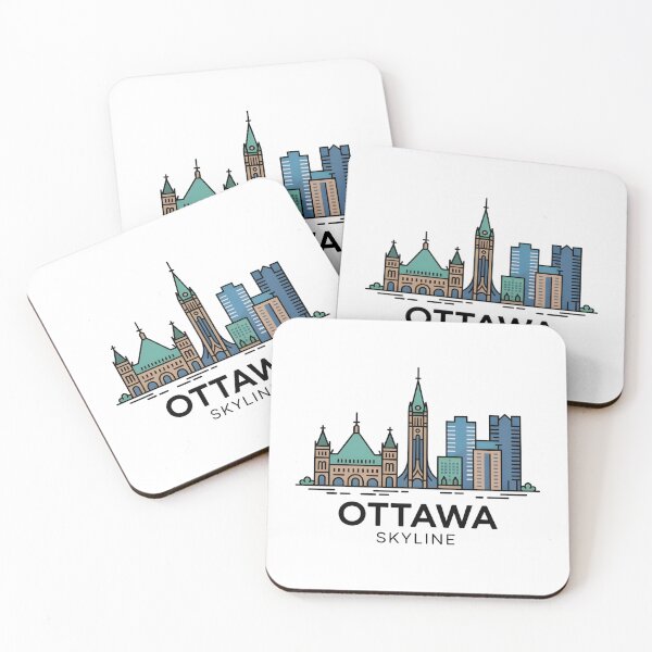 Item preview, Ottawa Skyline – Minimalist Travel Souvenir Design designed and sold by Paper Drip.