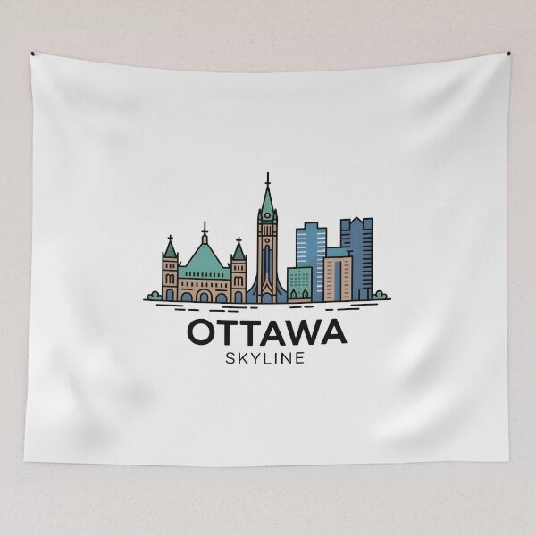 Item preview, Ottawa Skyline – Minimalist Travel Souvenir Design designed and sold by Paper Drip.