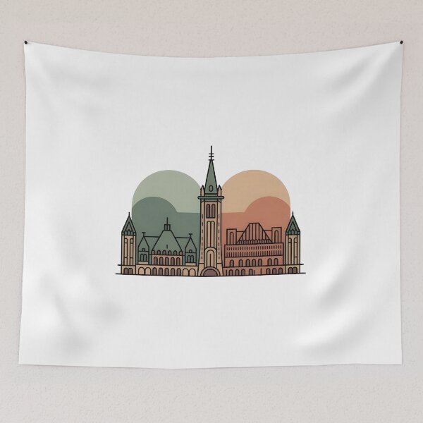 Item preview, Ottawa Skyline – Minimalist Travel Souvenir Design designed and sold by Paper Drip.