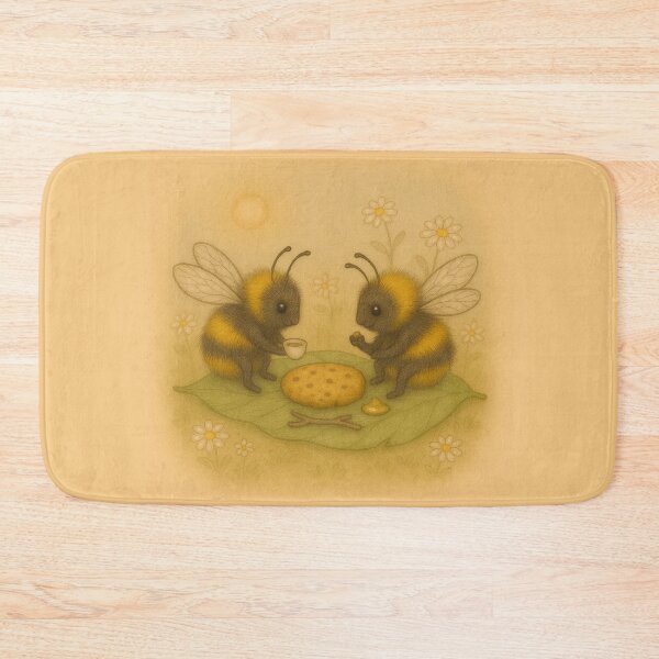 Item preview, Bee Friends – Picnic on a Leaf designed and sold by Lavoretty.