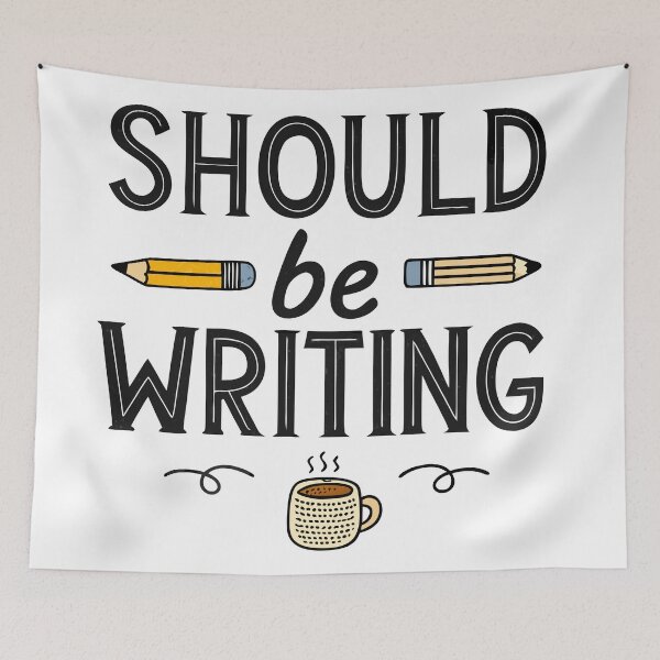 Item preview, Should Be Writing – Minimalist Academic Writing designed and sold by VividOrganica.