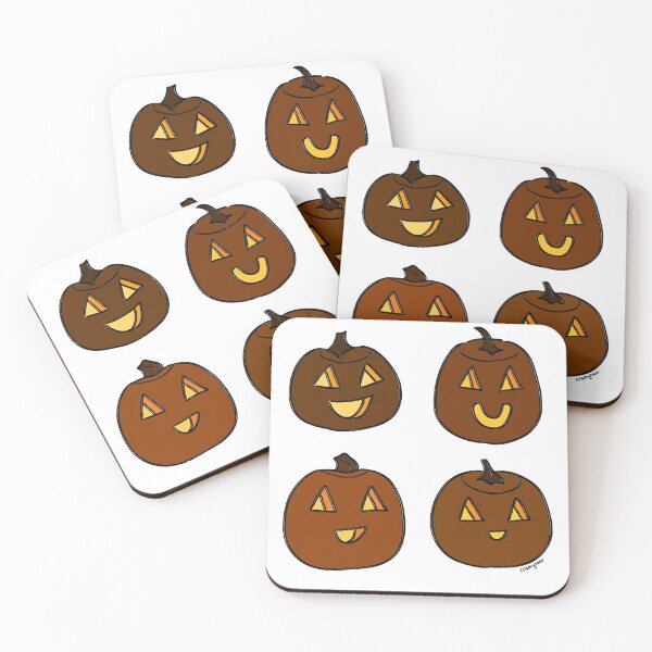 Item preview, Carved pumpkins (lit) designed and sold by CraftyTacoShop.