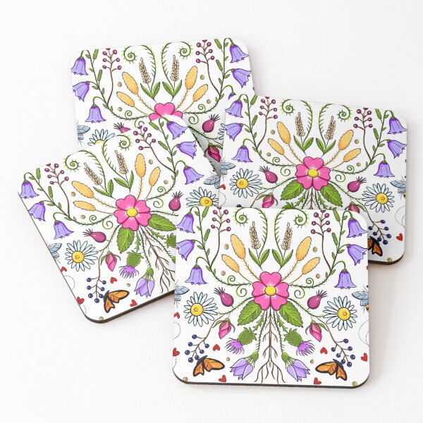 Item preview, Metis Florals (Pattern) designed and sold by Miskobineshii.
