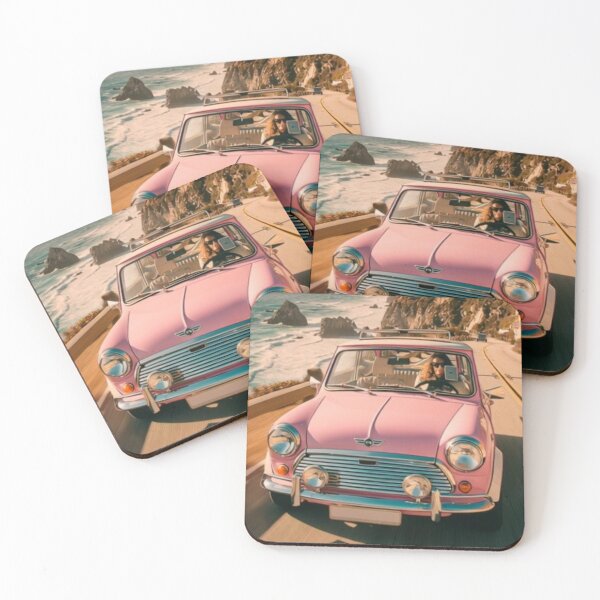 Item preview, "Coastin’ in Style: Pink Cadillac & Cliff Notes" designed and sold by Print Fiction.