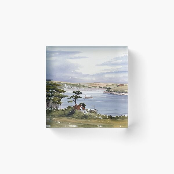 Item preview, Distant Salcombe1（Watercolour + AI） designed and sold by artsmeow.