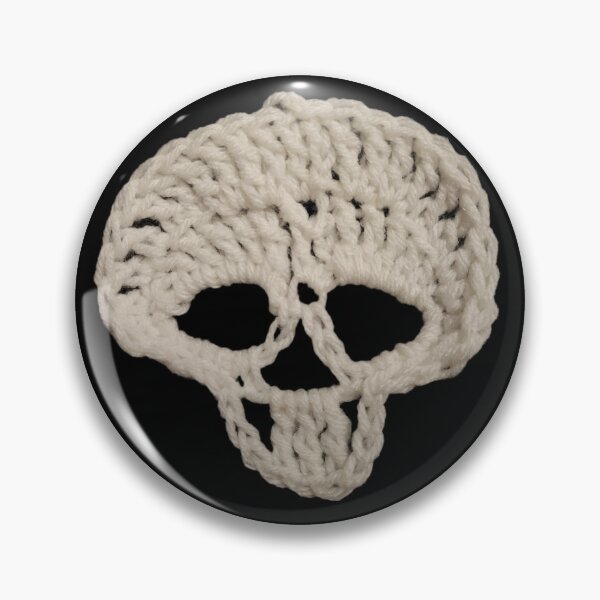 Item preview, Jolly Skull Crochet Patch designed and sold by Lisamariesumner.