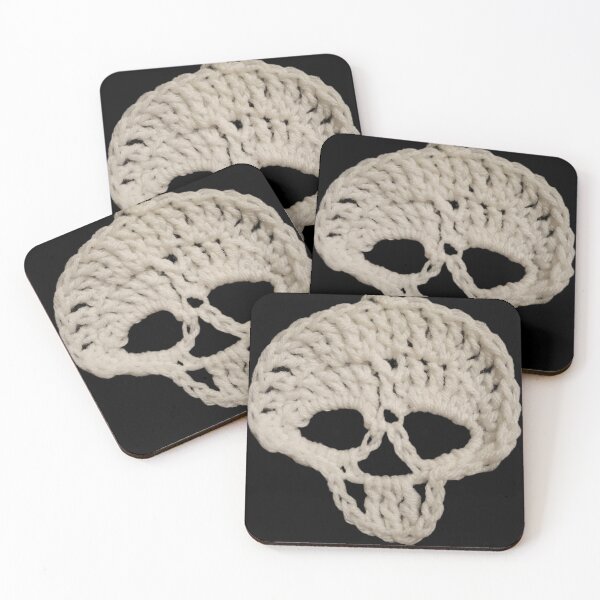 Item preview, Jolly Skull Crochet Patch designed and sold by Lisamariesumner.