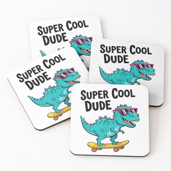 Item preview, Super Cool Dino Dude designed and sold by Linework Studio.