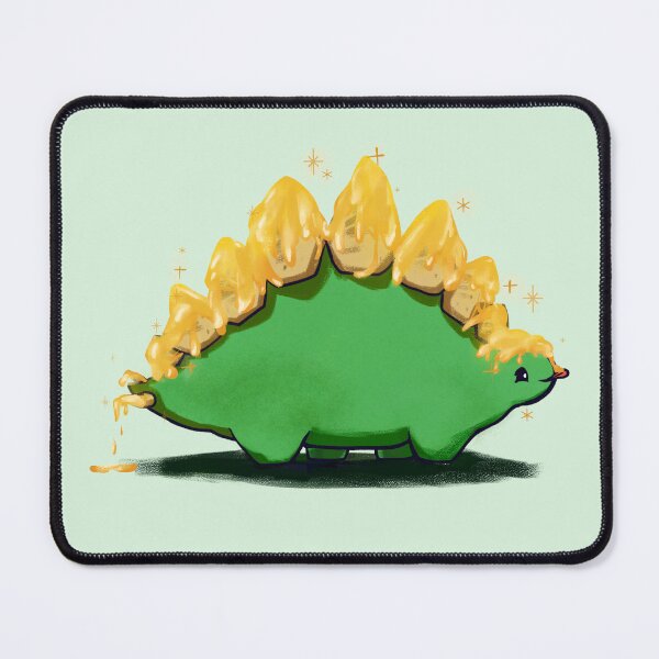 Item preview, Cute Green Chibi Stegosaurus Covered in Nachos – Adorable Nachosaur Dinosaur Art designed and sold by Critter Cuties Art.