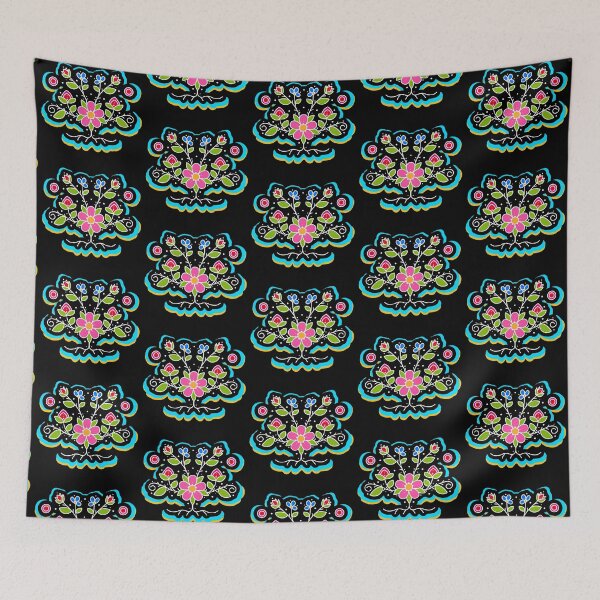 Item preview, Michif Rose Garden - Blue designed and sold by Miskobineshii.