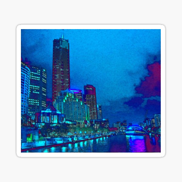 Yarra River, Melbourne, Australia Sticker