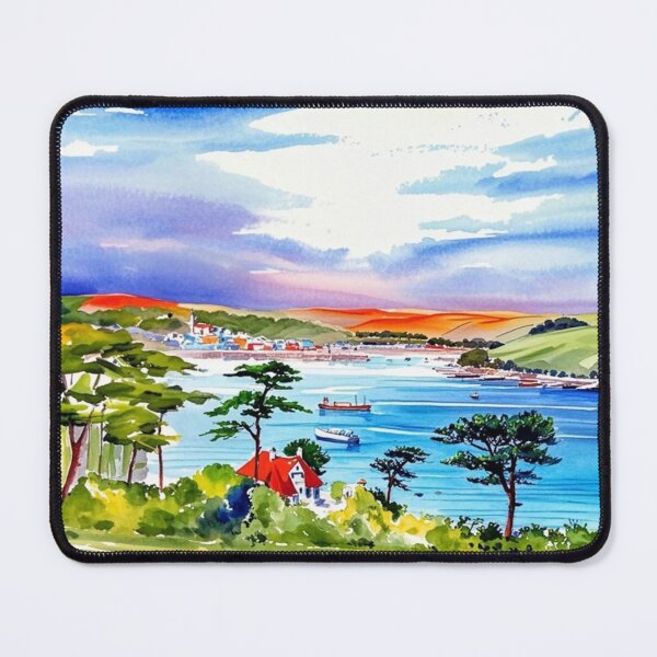 Item preview, Distant Salcombe（Watercolour + AI） designed and sold by artsmeow.