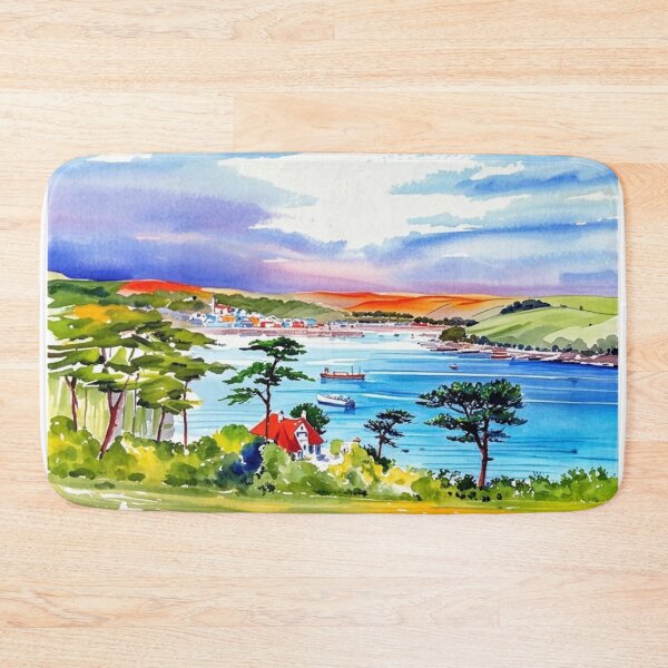 Item preview, Distant Salcombe（Watercolour + AI） designed and sold by artsmeow.