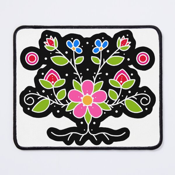 Item preview, Michif Rose Garland - White outline designed and sold by Miskobineshii.
