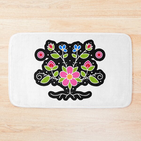 Item preview, Michif Rose Garland - White outline designed and sold by Miskobineshii.