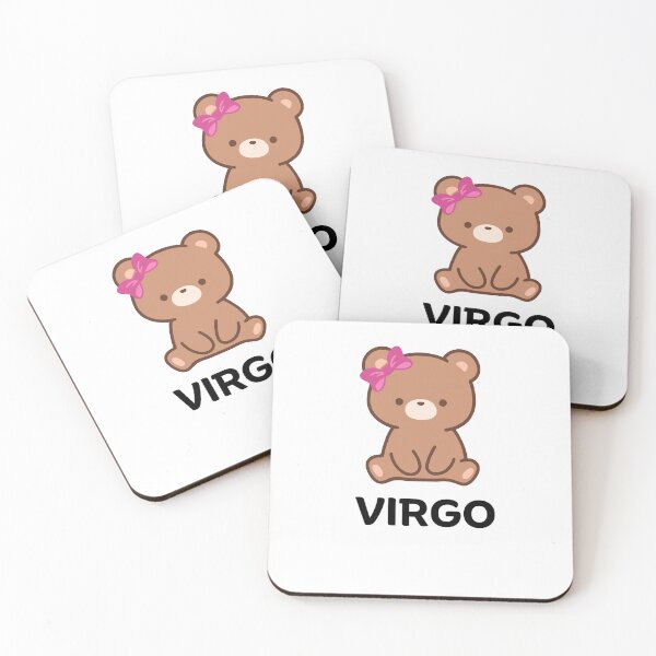 Item preview, Kawaii Virgo Teddy Bear – Cute September Birthday Zodiac Gift designed and sold by oldschoolway.