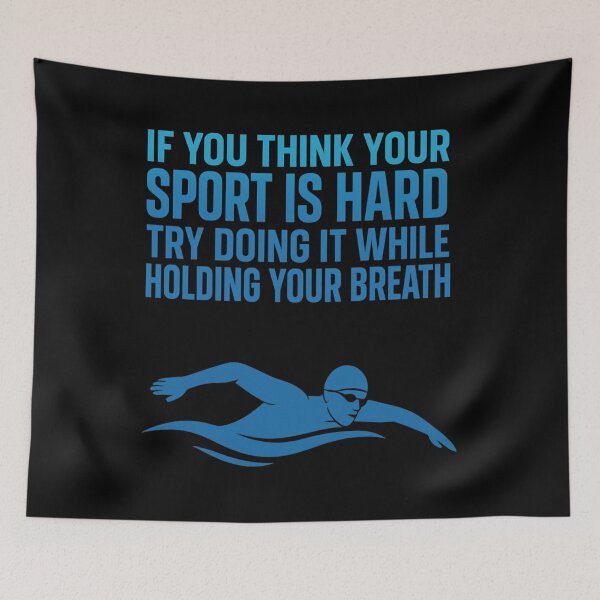 Item preview, If you think your sport is hard - Swim Through the Struggle designed and sold by Gravly.
