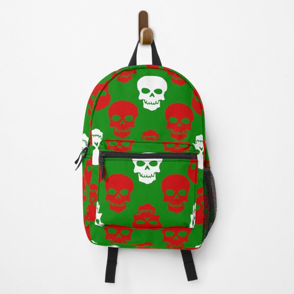 Item preview, ugly christmas skulls red white green designed and sold by Gossip Rag.