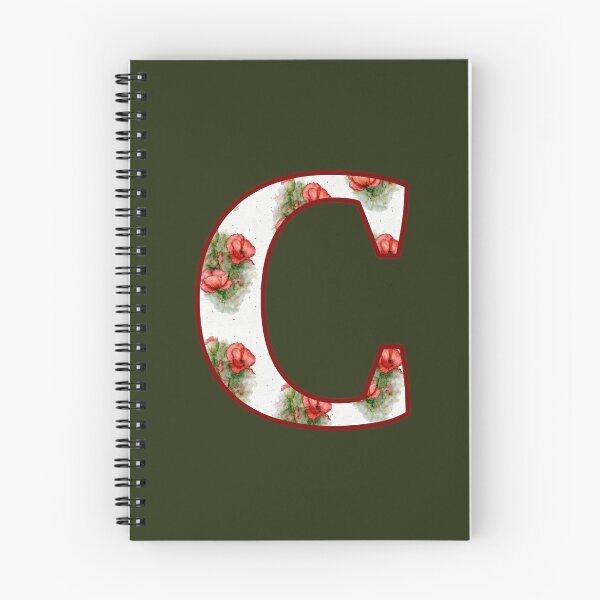 Item preview, Copy of Letter C, Decorated Initial, Red Poppies WatercoloUr Art designed and sold by JoyfulWhimsy.