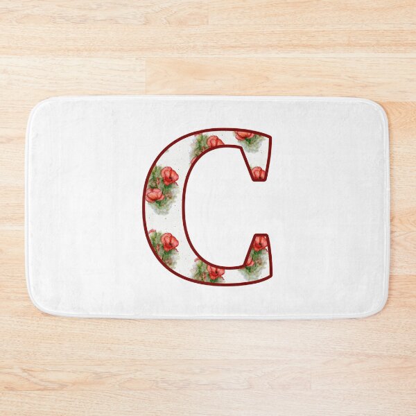 Item preview, Copy of Letter C, Decorated Initial, Red Poppies WatercoloUr Art designed and sold by JoyfulWhimsy.