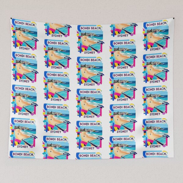 Item preview, Bondi Beach Sydney Pop Art | Vibrant Australia Travel Print designed and sold by Digital Dreams Arts.