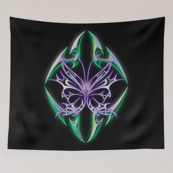 Item preview, Gothic Cybersigilism Chrome Butterfly Aura designed and sold by Spooks Looks.
