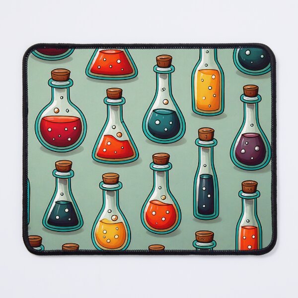 Item preview, Potion Bottles Pattern designed and sold by ArtFactoryAI.