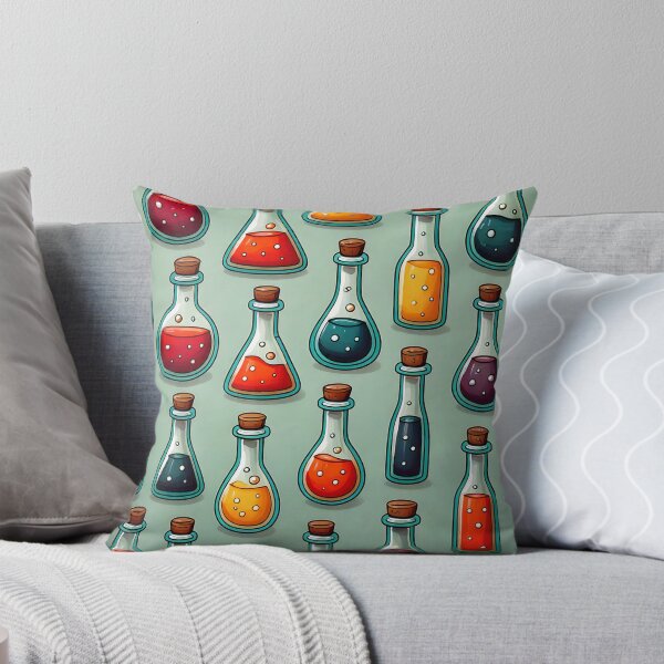 Item preview, Potion Bottles Pattern designed and sold by ArtFactoryAI.