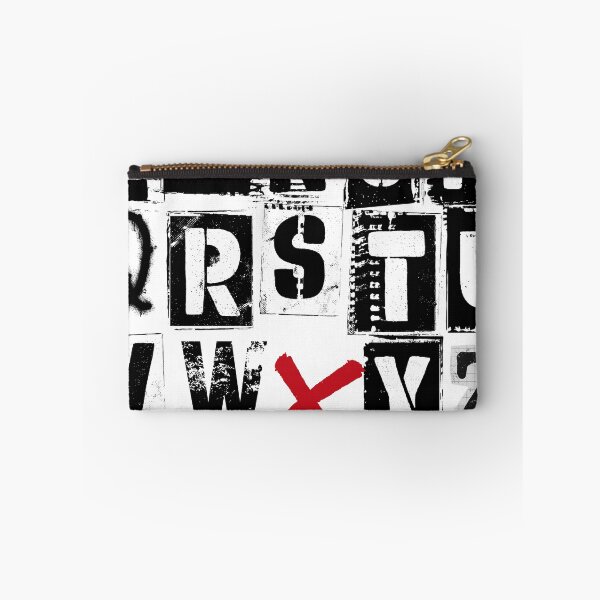 Item preview, Vintage Grunge Alphabet Typography Black White Art Print designed and sold by aubrey-stevens.