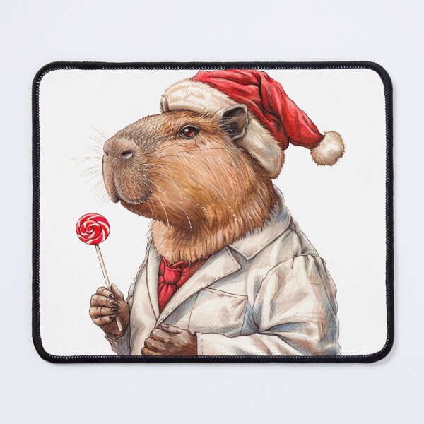 Item preview, Christmas Capybara Kawaii Doctor designed and sold by НаташаЧетвер.