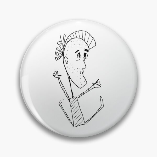 Item preview, Cartoon punk character jumping high designed and sold by Oqueartecura.