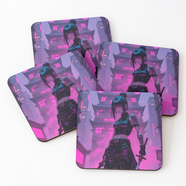 Item preview, Cyberpunk anime girl Japan temple designed and sold by Justinwm6.