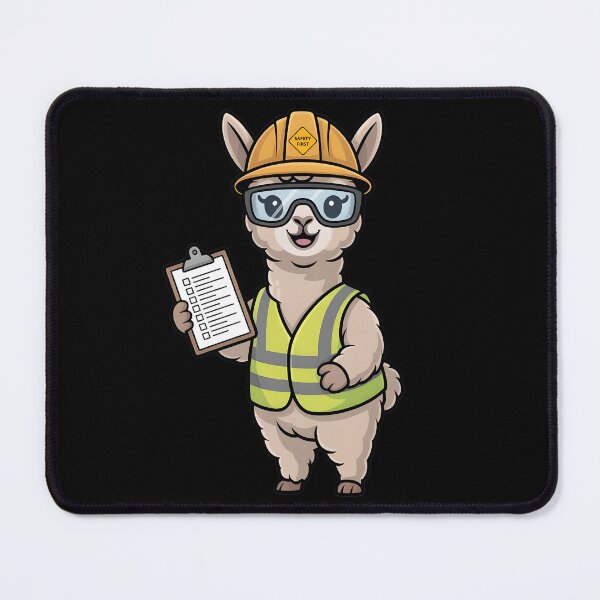 Item preview, Safety Alpaca – Safety First Cartoon Design designed and sold by PeteLawliiet.