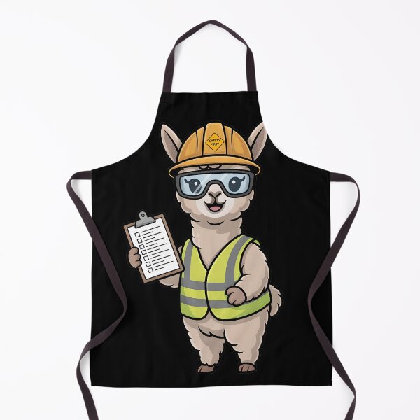 Item preview, Safety Alpaca – Safety First Cartoon Design designed and sold by PeteLawliiet.