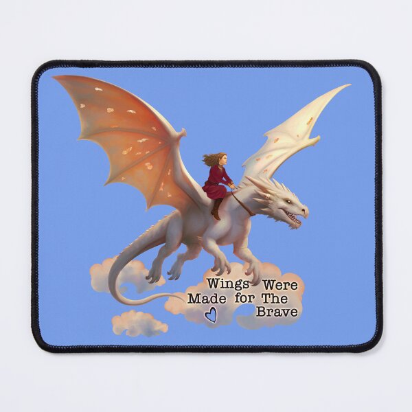 Item preview, Wings Were Made for the Brave: Woman Dragon Rider designed and sold by SwordAndCircuit.