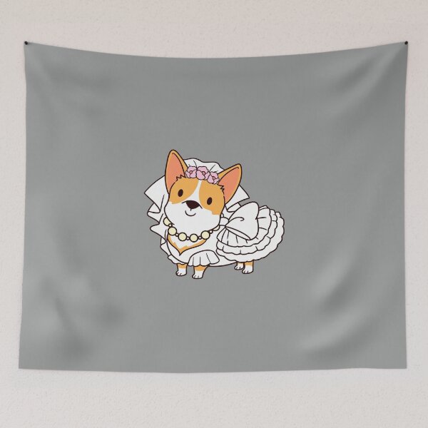 Item preview, Bride Corgi Wedding designed and sold by thepawster.