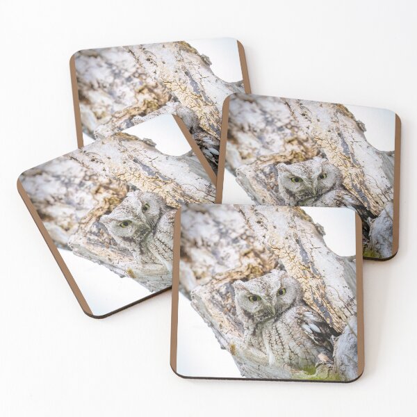 Item preview, Gray Screech Owl Peers from its Roost designed and sold by Shannon Emmel .