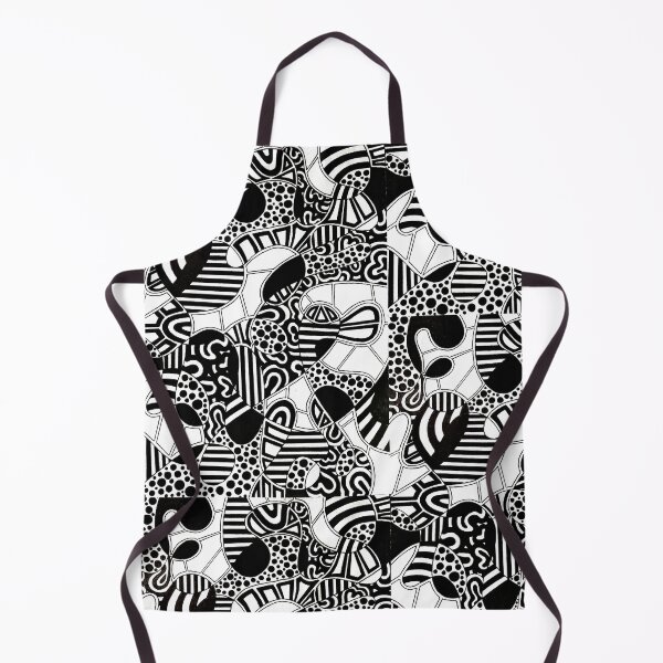 Item preview, Black and White Abstract Geometric Pattern designed and sold by GTeoArt.