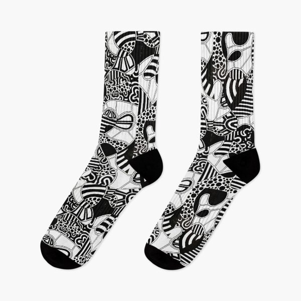Item preview, Black and White Abstract Geometric Pattern designed and sold by GTeoArt.