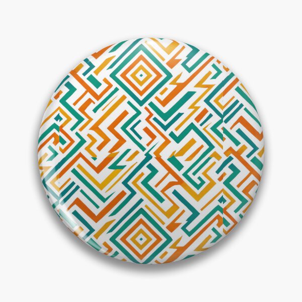 Item preview, Geometric Maze Pattern – Bold Abstract Lines Design designed and sold by Ink on Thread.