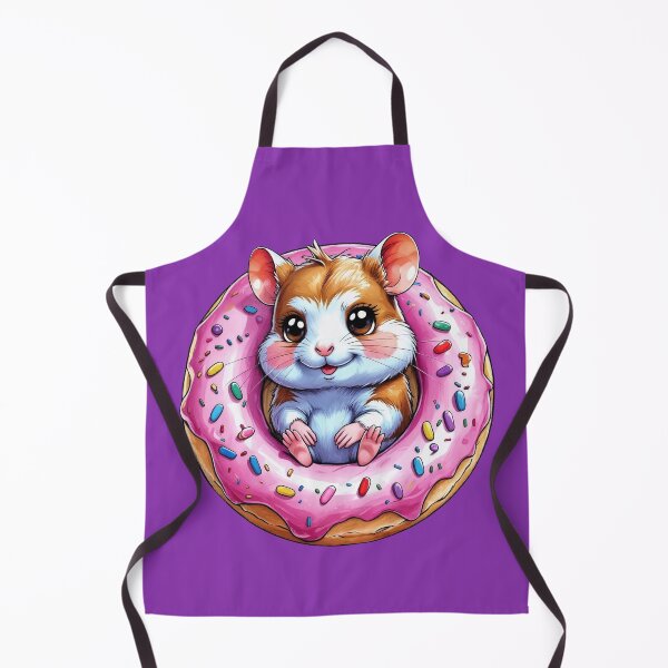 Item preview, Donut Hamster – Kawaii Cute Hamster Stickers for Donut & Sweets Fans designed and sold by Jennah.