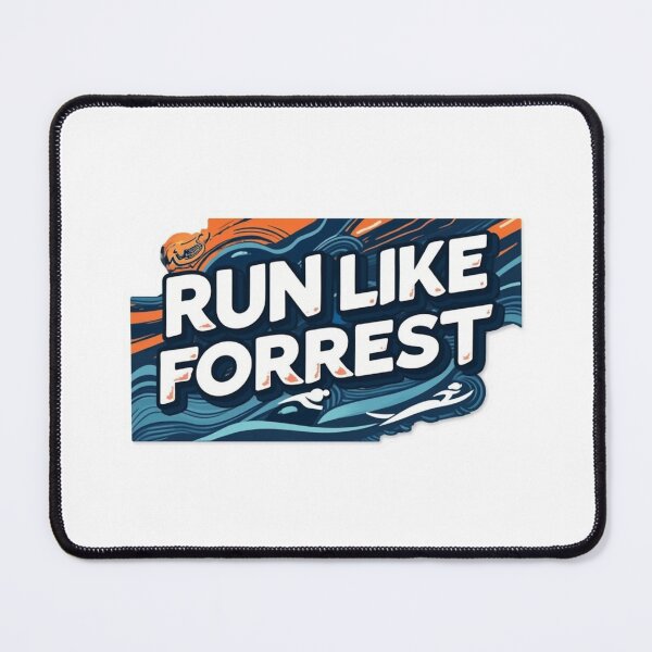 Item preview, Run Like Forrest – Fun Triathlon Running Sticker designed and sold by Triathlongram.
