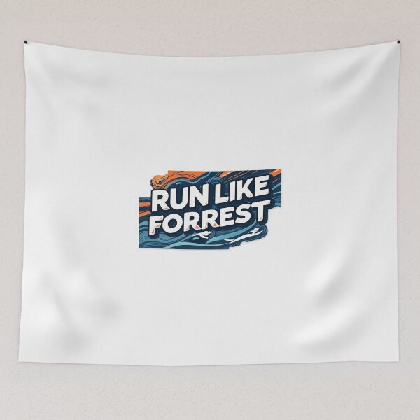 Item preview, Run Like Forrest – Fun Triathlon Running Sticker designed and sold by Triathlongram.