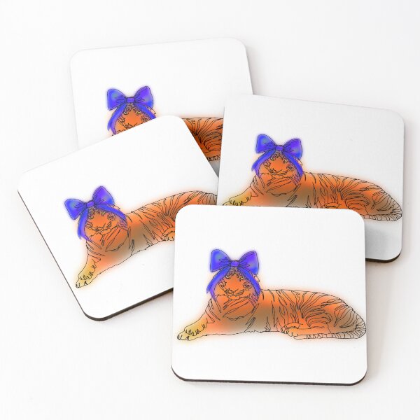 Item preview, Maple the Tiger with blue Bow – animalzinhats designed and sold by Ashley’sAnimalz.