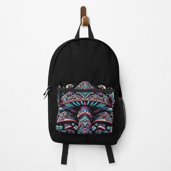 Item preview, Psychedelic Mushroom Temple with All-Seeing Eye designed and sold by theMrWolfee.